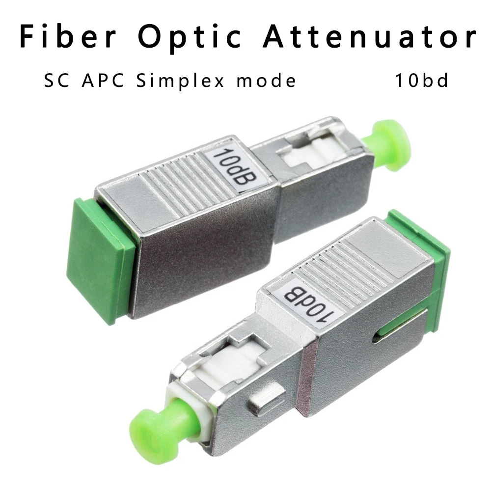 

High Quality 5PCS/lot SC APC 10bd Simplex Mode Fiber Optic Attenuator SC