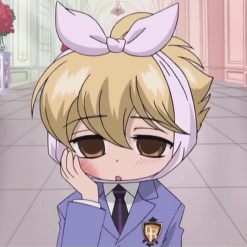 

Anime Keychain Ouran High School Host Club Suou Tamaki Acrylic Keyring Strap Figure Hanging Accessories 6cm