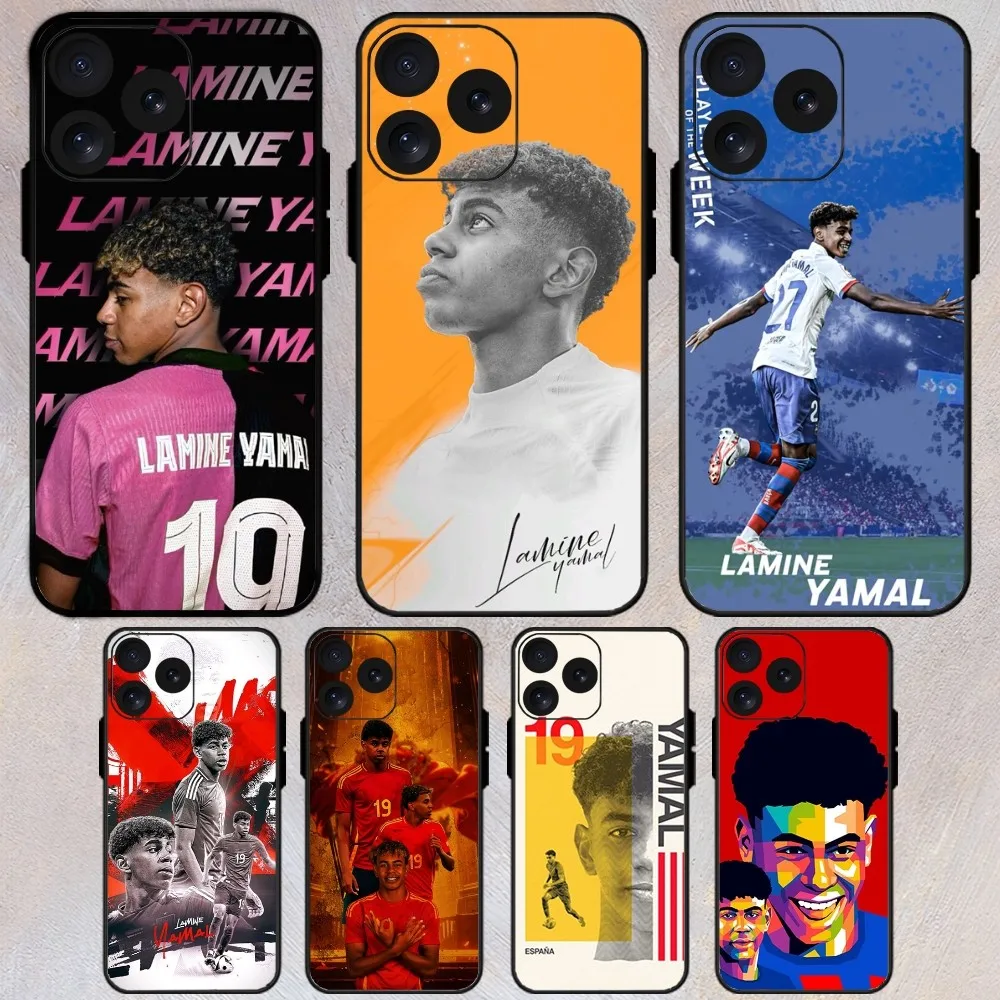 Чехол для телефона L-Lamine Football Y-Yamal iPhone 8 11 12 13 Pro 14 15 Mini X XR XS max Plus