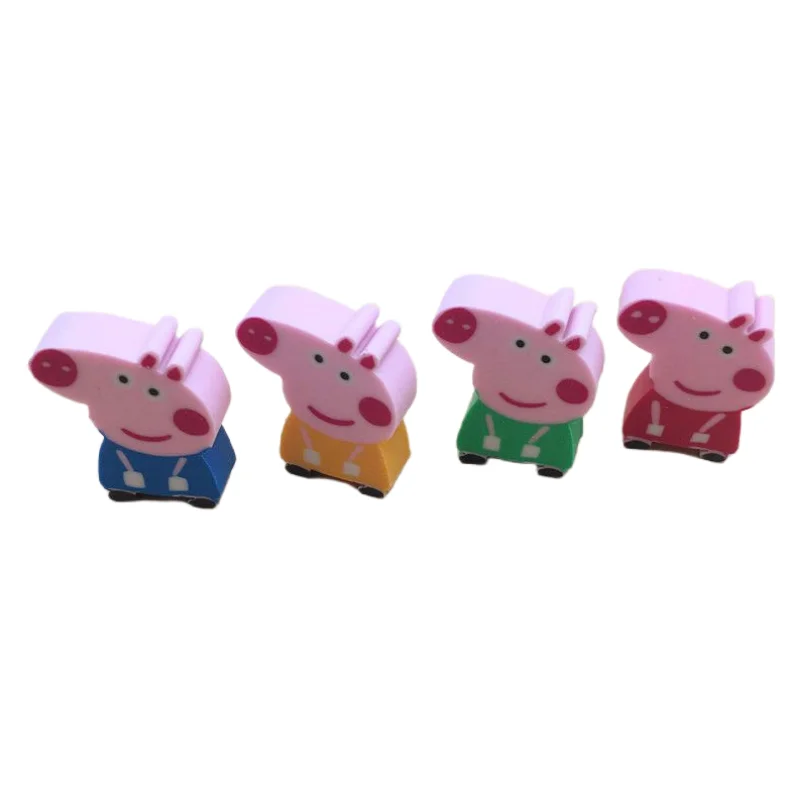

Peppa Pig George Pig New Anime Peripheral Kawaii Cute Cartoon Stationery Eraser Creative School Supplies Festival Gift Wholesale