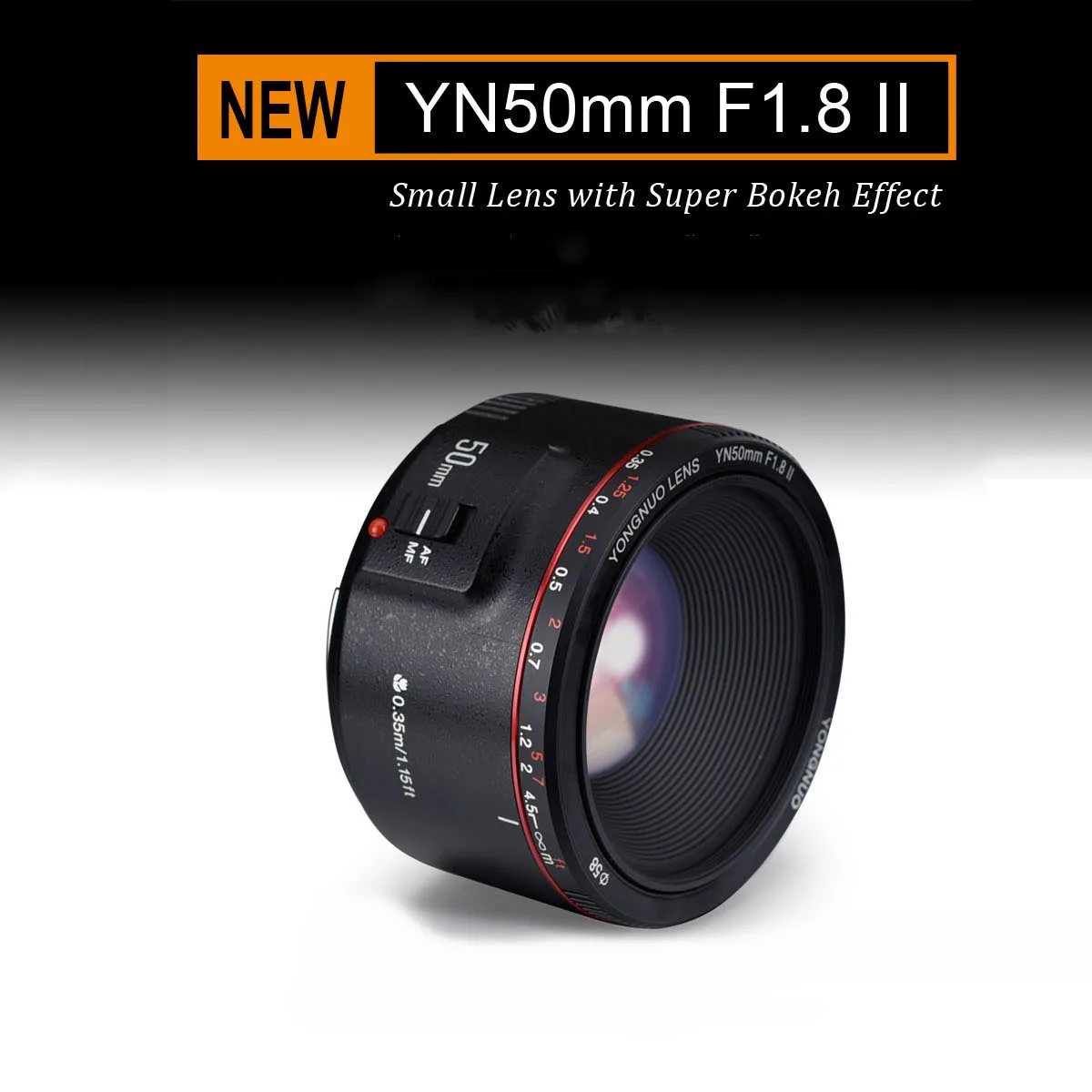 

Объектив YONGNUO YN50mm F1.8 II с большой апертурой и автофокусом, маленький объектив с супер эффектом боке для цифровых зеркальных камер Canon EOS 70D 5D3 ...