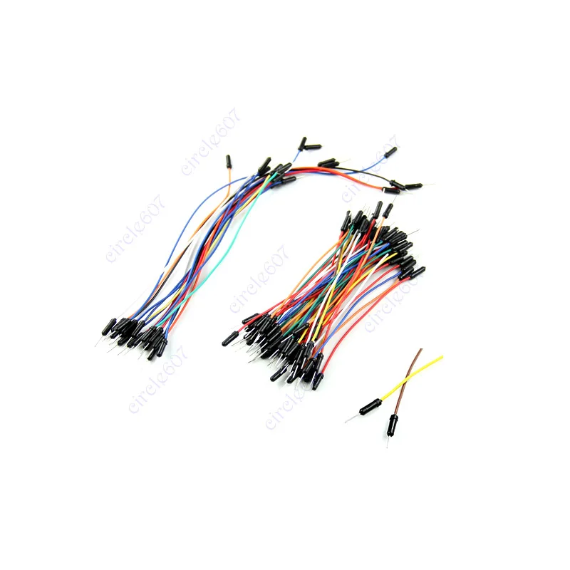 

65 pcs Mix Color Male to Male Flexible Solderless Breadboard Jump Cable Wire