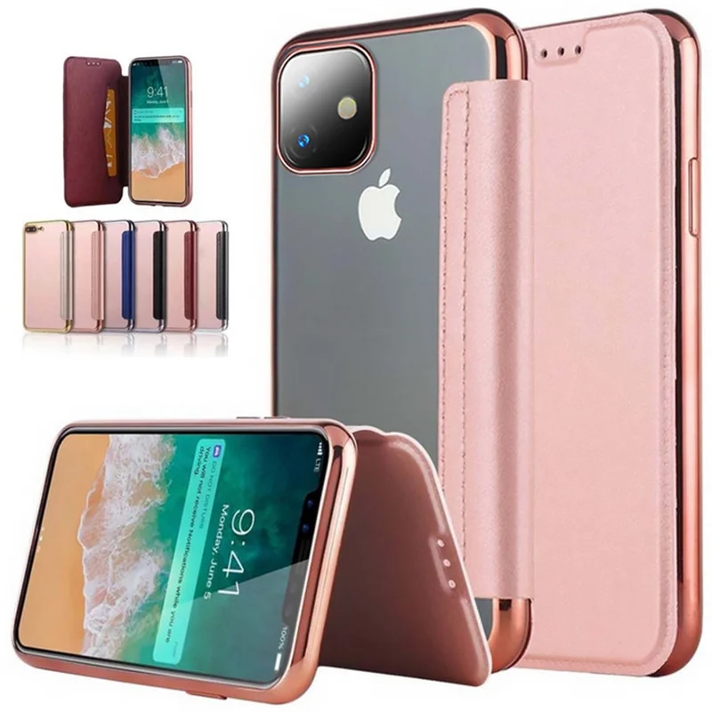 

Card Case For iPhone 14 Pro Max Wallet Flip Book PU Leather Cover For iPhone 14 13 12 11 Pro Max Transparent Coque 14 14Pro Max