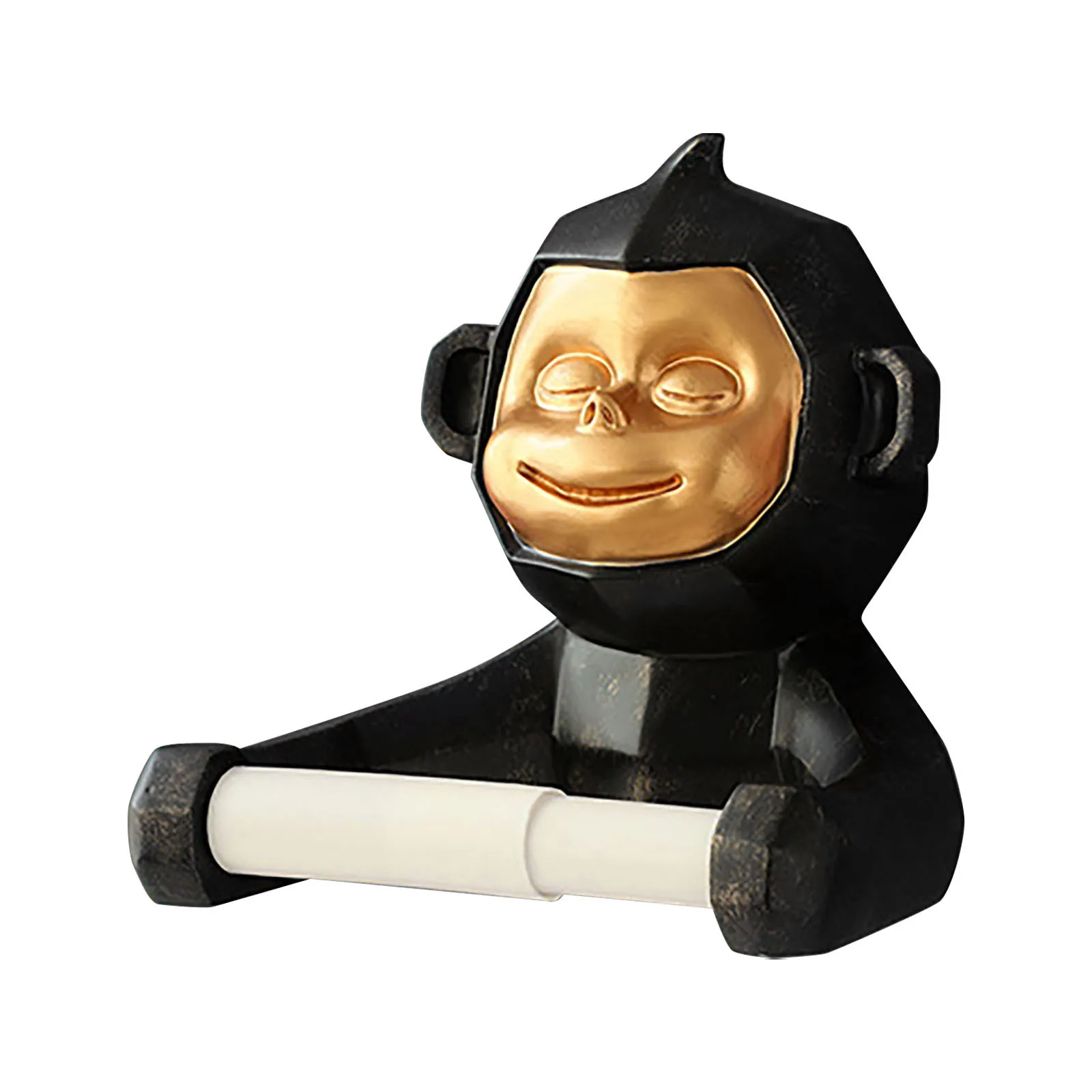 

Держатель рулона туалетной бумаги обезьяны, кухонная неперфорированная настенная полка, настольный держатель для бумажных полотенец, держатель для туалетной бумаги