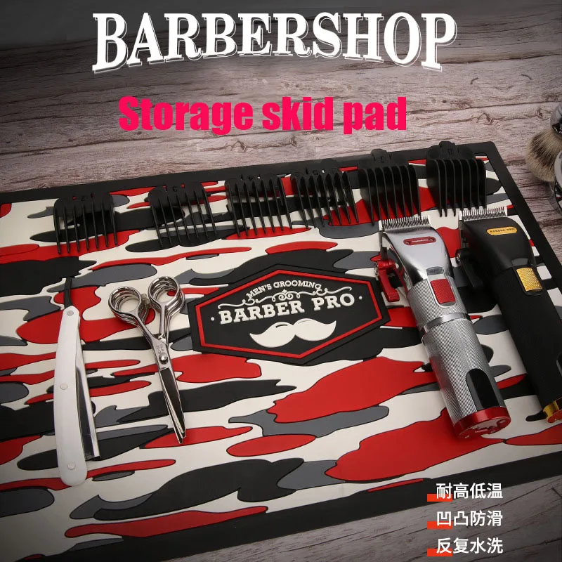 

Barbershop Hair Clipper Non-Slip Hairdresser Tool Pad Anti-Skid Station Mat Cushion For Clippers Salon