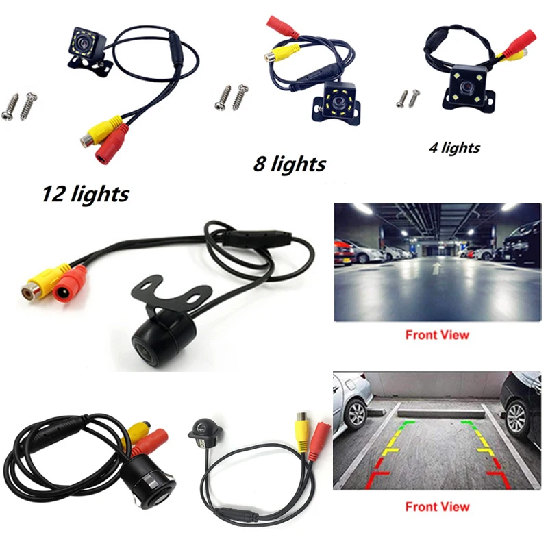 

Car Reverse Camera HD Night Vision Wide Angle Rear View Parking Camera Waterproof CCD LED Auto Backup Monitor HD Image