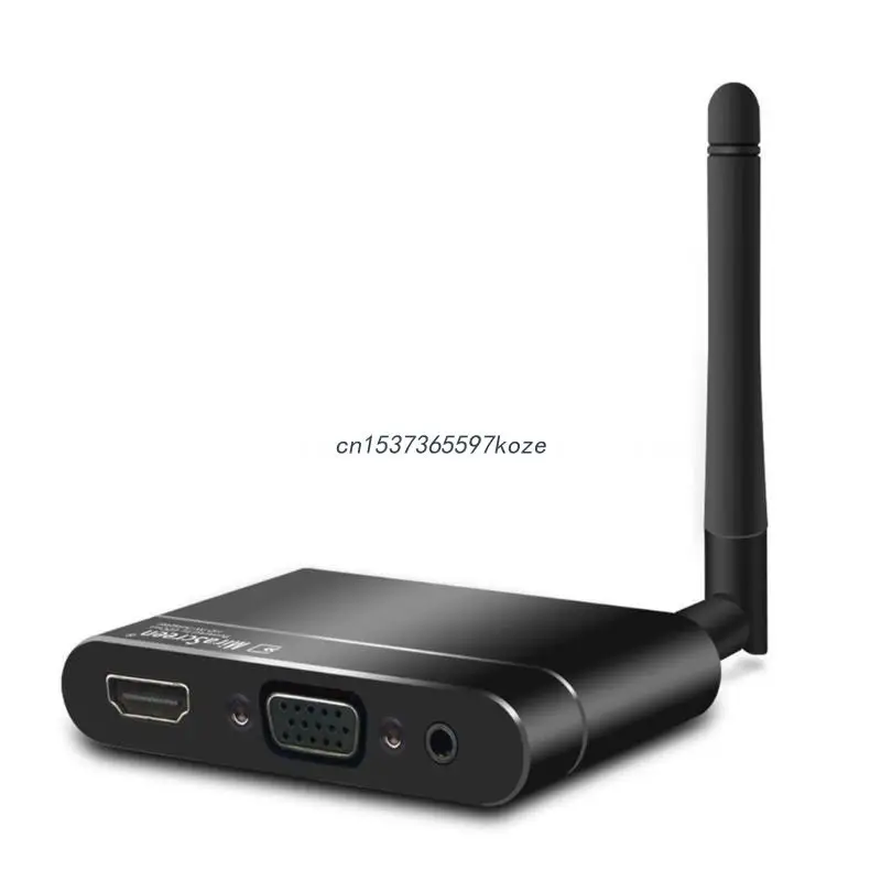 

Wireless Video- Adapter for Home Car Miracast Airplay VGA + RCA AV Transmitter Wifi Display Dongle