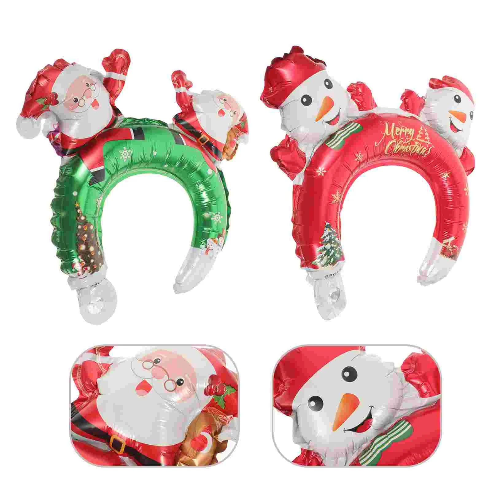 

20Pcs Inflatable Headbands Party Cartoon Balloon Hairbands Hair Decorations Christmas Headwear