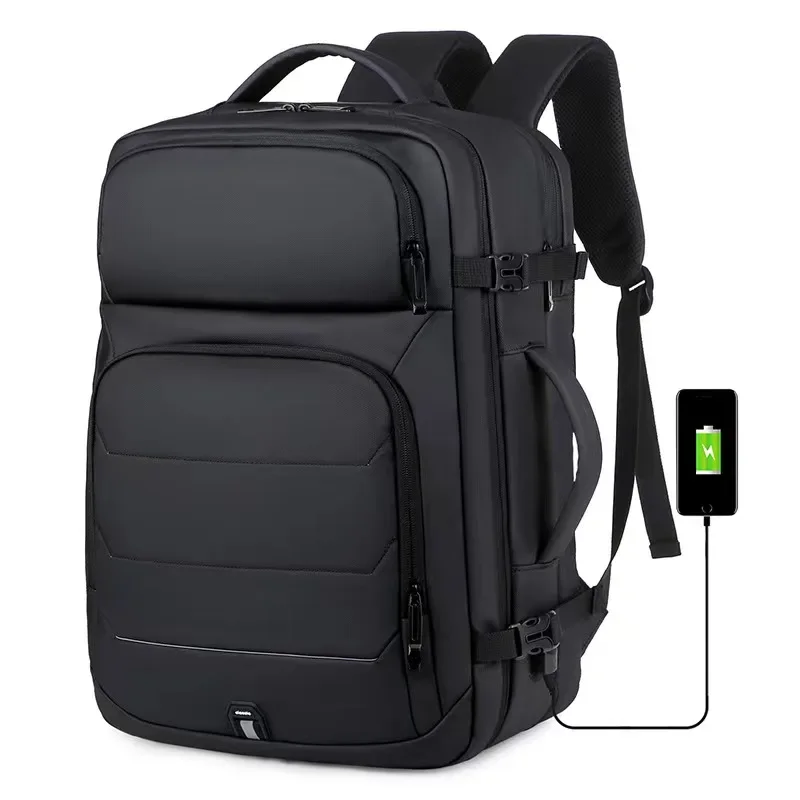 

17.3 inch laptop Backpack Large Capacity Travel Backpack For Men Expandable USB Charging Waterproof Business Handbag Schoolbag