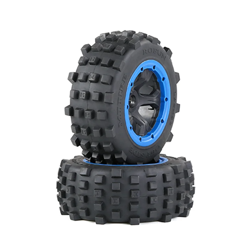 

Off-Road Car Rear Tyres for 1/5 HPI ROFUN BAHA ROVAN KM BAJA 5T/5SC/5FT Rc Car Toys Parts 195X80mm,Blue