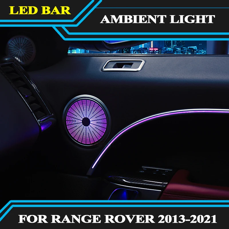 

For Range rover Vogue sport 13-21 Inter door decorate led Ambient light speaker cover 10 colors