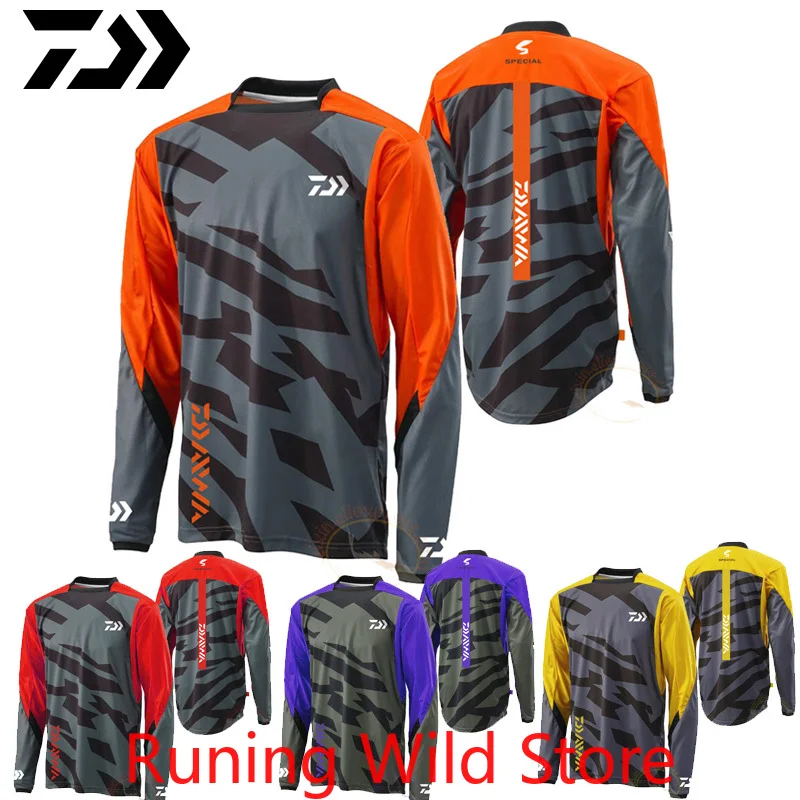 

2022 Spring Sunscreen Fishing Clothing Long Sleeve Autumn Fishing Shirt Quick Dry Fishing Cycling Jersey Breathable Sportswear