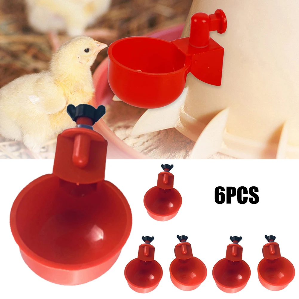 

Automatic Chicken Water Cup Waterer Bowl Kit Farm Coop Poultry Waterer Drinking Water Feeder For Chicks Duck Goose Turkey Quail
