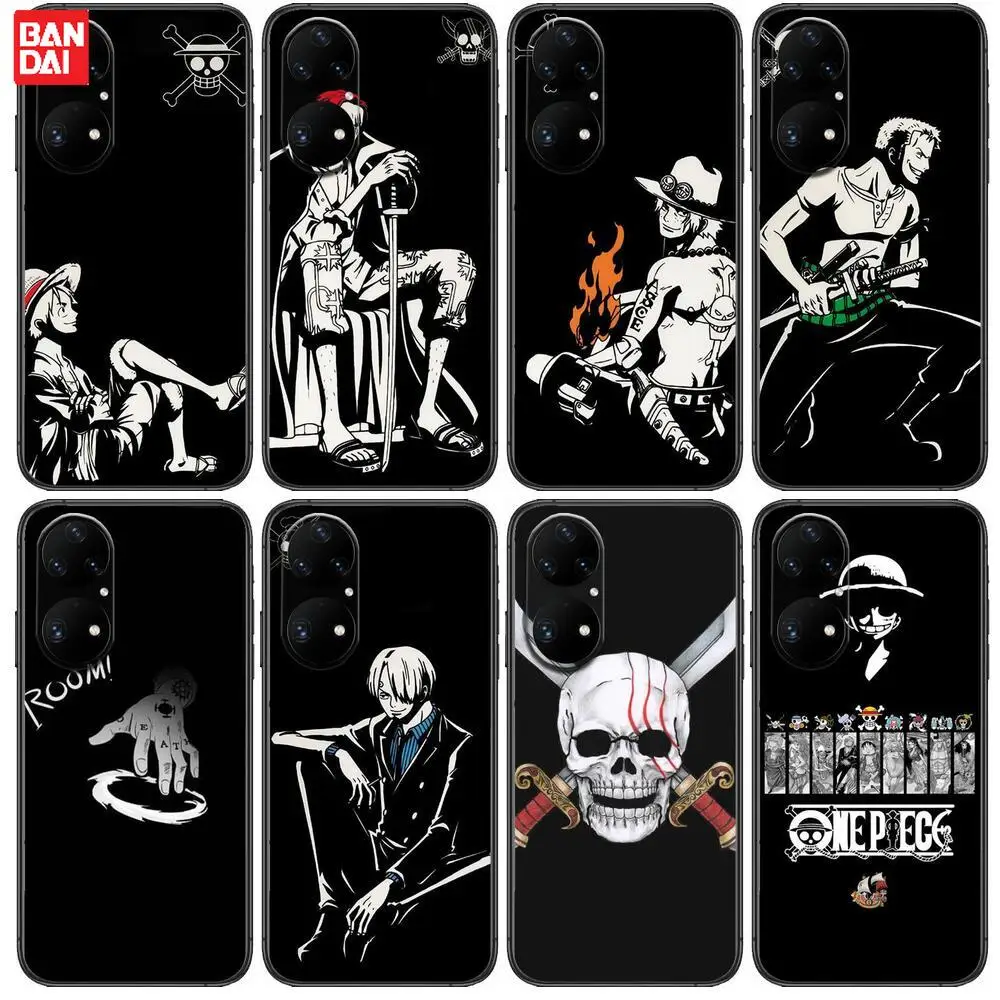 

Hot Selling One Piece Phone Case For Huawei p50 P40 p30 P20 10 9 8 Lite E Pro Plus Black Etui Coque Painting Hoesjes comic fas