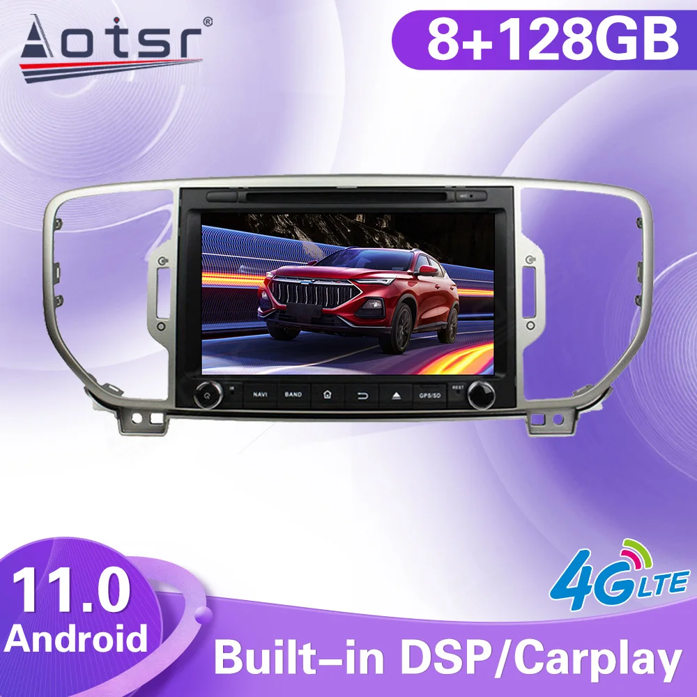 

Android 11 Radio Automotive Multimedia Player Stereo For KIA Sportage 4 2016 2017 2018 2019 GPS Navi Autostereo Record Head Unit