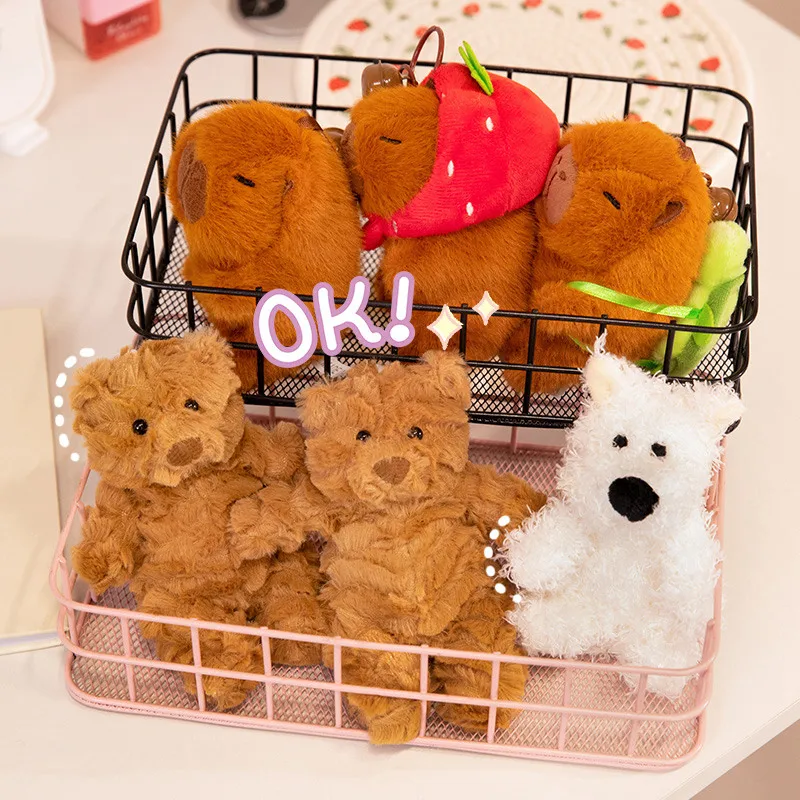 Плюшевый брелок Капибара милый плюшевый с капибарой кавайная сумка для ключей