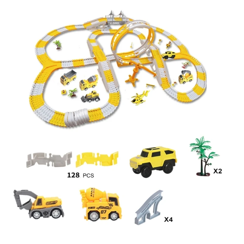 

Гоночный трек игрушечный строительный автомобиль «сделай сам» трек игрушка для детей противоударное взаимодействие электрический автомобиль трек игрушка подарок для детей