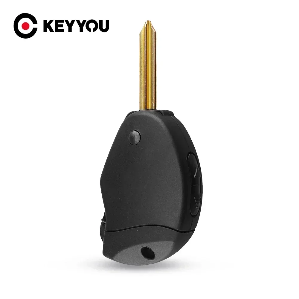 Фото KEYYOU 2-кнопочный удаленный автомобильный ключ для Citroen Evasion Synergie Xsara Xantia, боковой складной чехол для ключей, сменный чехол №1