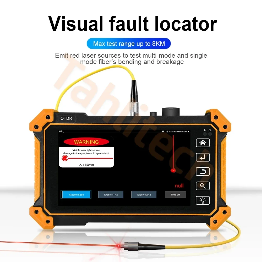 Фото MOT-51 Мини OTDR Активное волокно Live Test 1550 нм 1610 нм 24/26/28 дБ Оптический рефлектометр Сенсорный экран OPM OLS VFL Тестер OTDR №3