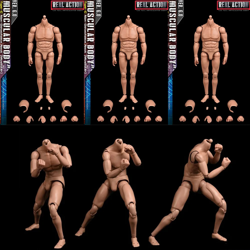 

Ssa-001 002 003 1/6 Men Soldier Body Super Flexible Joint Body 12'' Standard Action Figure Military Combat Body Model