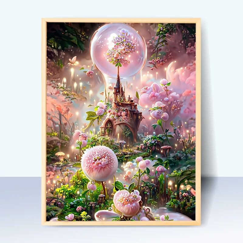 

3915Ann-Tulip diy digital oil painting oil painting acrylic flower painting explosion hand-filled landscape painting