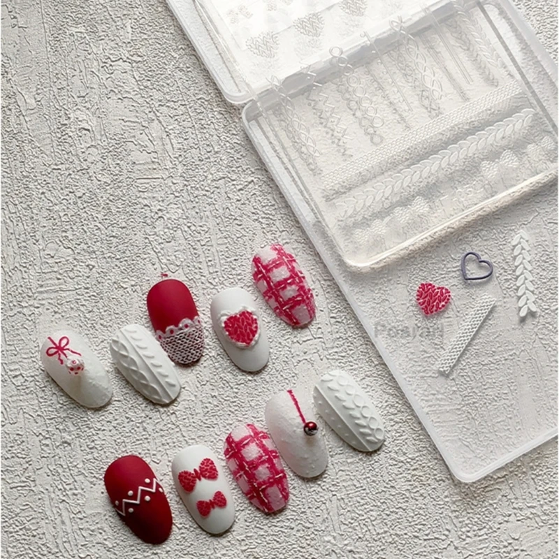 Силиконовая форма для дизайна ногтей 3D штамповка цветов трафареты смоляные