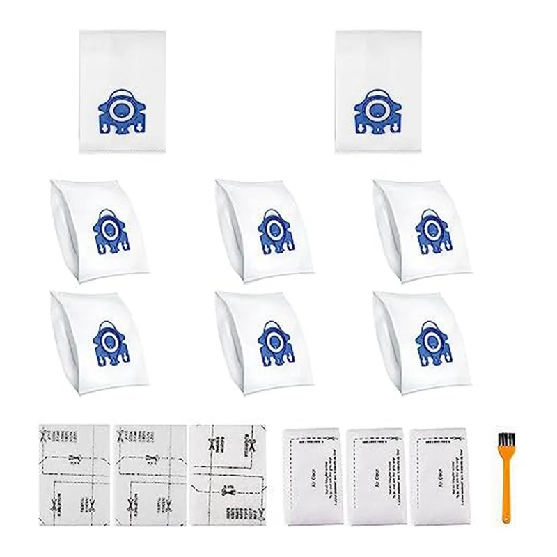 

Dust Bag Clean Brush For Miele Airclean GN Vacuum Replacement Bags For Miele Classic C1 Complete C1, C2, C3, S400I S600 S2 S5 S8