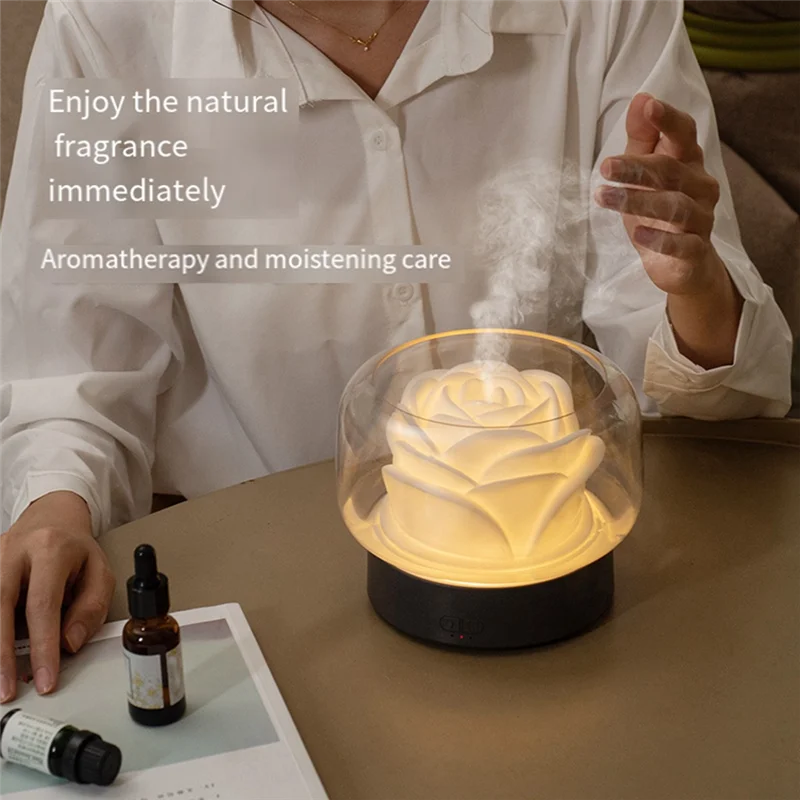 400 мл увлажнитель воздуха для очистки цветов ароматерапия диффузор эфирного