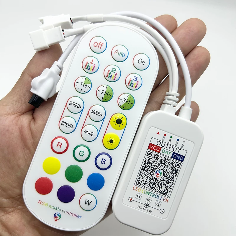 Полноцветная светодиодная лента rgb с 24 кнопками Светодиодная bluet0oth smart magic dream
