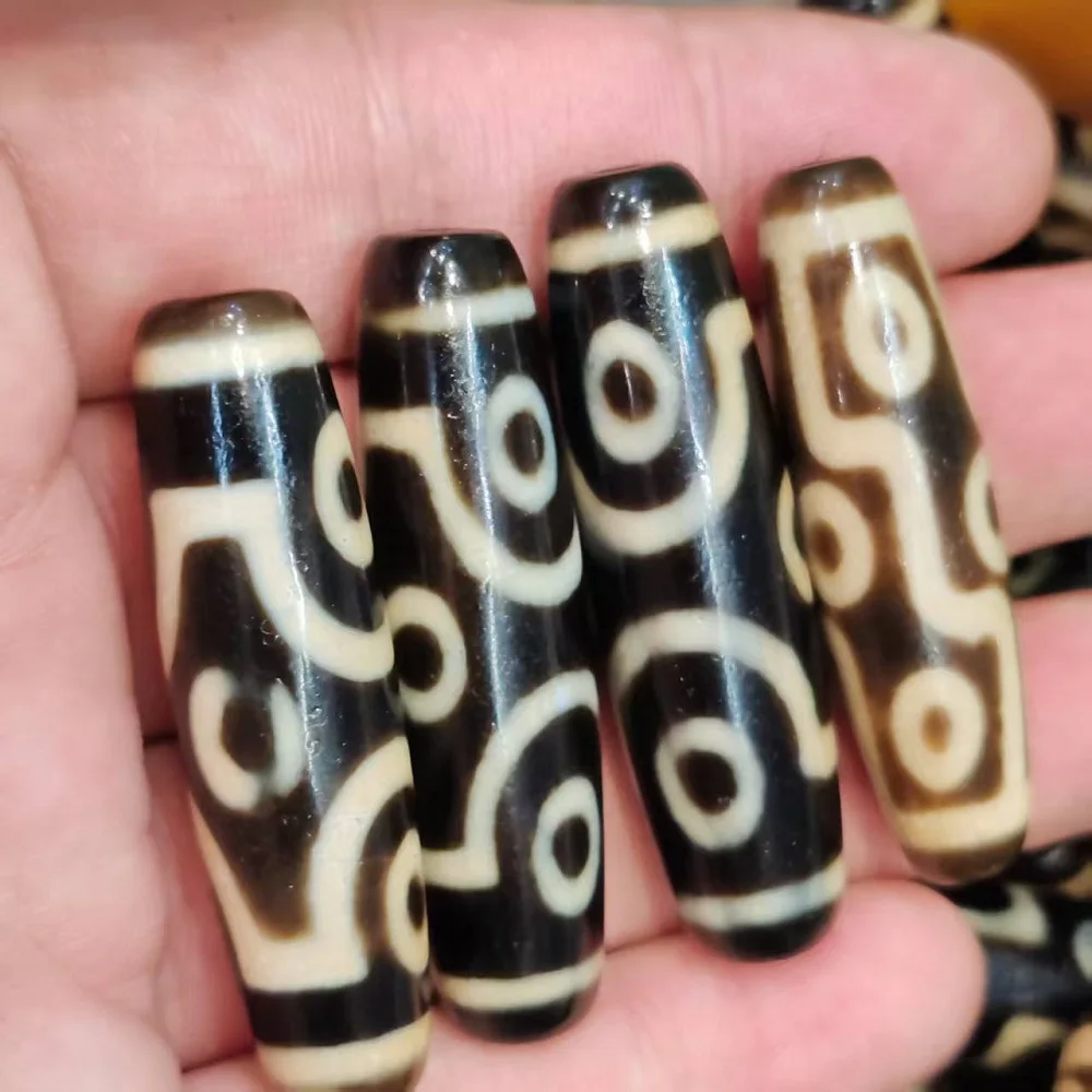 1 шт. тайваньский зуб желтый проникающий 3 6 9 глаз агат Tianzhu ожерелье в этническом