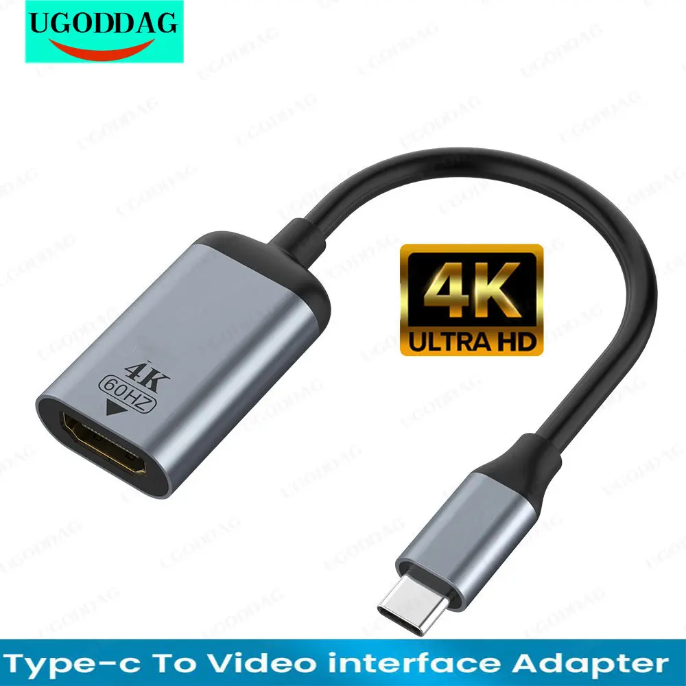 

4K USB C к VGA/DP/HDMI-совместимый/Mini DP кабель типа C к HDM Thunderbolt 3 адаптер для MacBook Pro Samsung S20 4K UHD