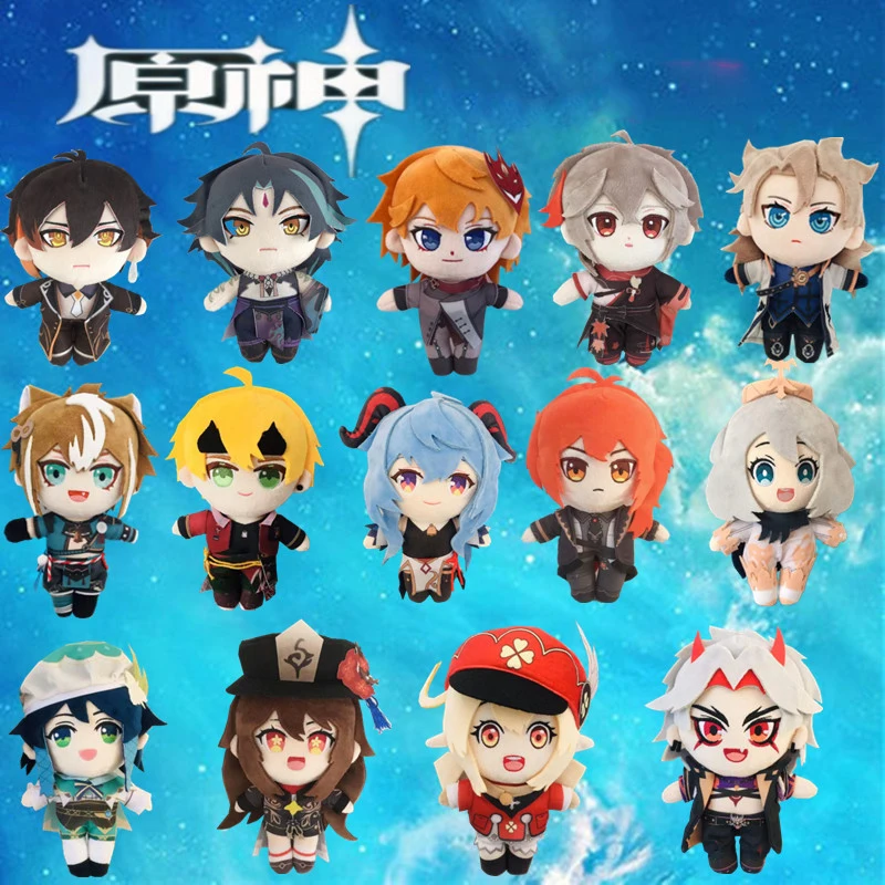 

Game Genshin Impact Arataki itto Hu Tao XIAO Zhongli Morax Kamisato Ayato Tartaglia Klee Barbatos Plush Doll Pillows Kids Gift