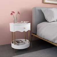 modern best selling wholesale new light luxury nordic bedside table bedroom small white beside table bedroom furniture