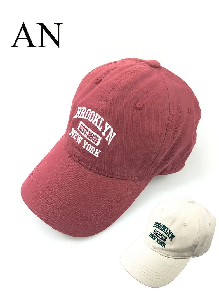 New In Fashion Letters Embroidery Burgundy Female Male Baseball Caps Splicing Sport Simple Snapback Cap Sun Hat for Women Men