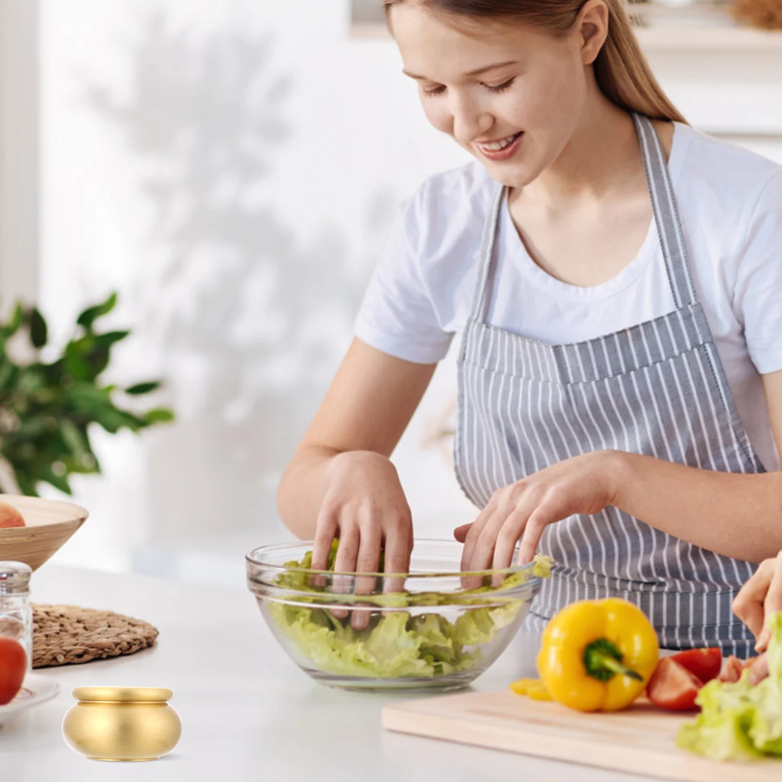 

Mini Material Pot Jar Fashion Seal Canister Ointment Supplies Copper Sealed Tea Tank Decor