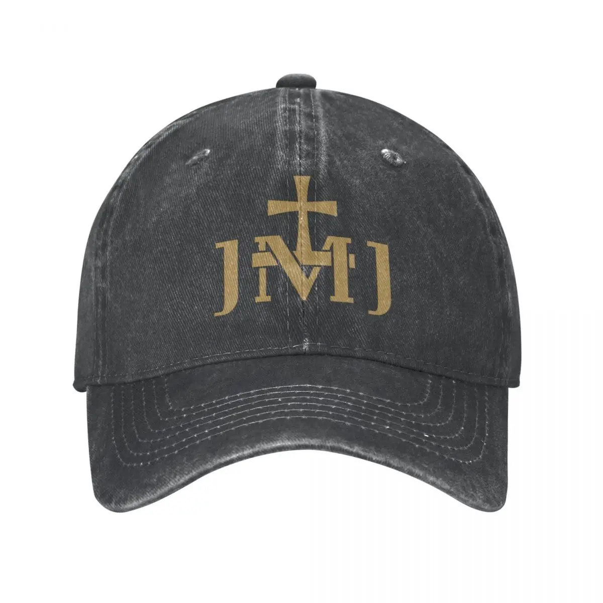 

JMJ Jesus Mary Joseph Insignia Baseball Cap cowboy hat Peaked cap Cowboy Bebop Hats Men and women hats