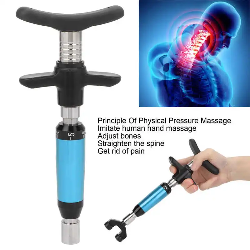 

Manual Chiropractic Adjustment Tool 6 Gears Strength Joint Pain Relief Spine Adjusting Massager