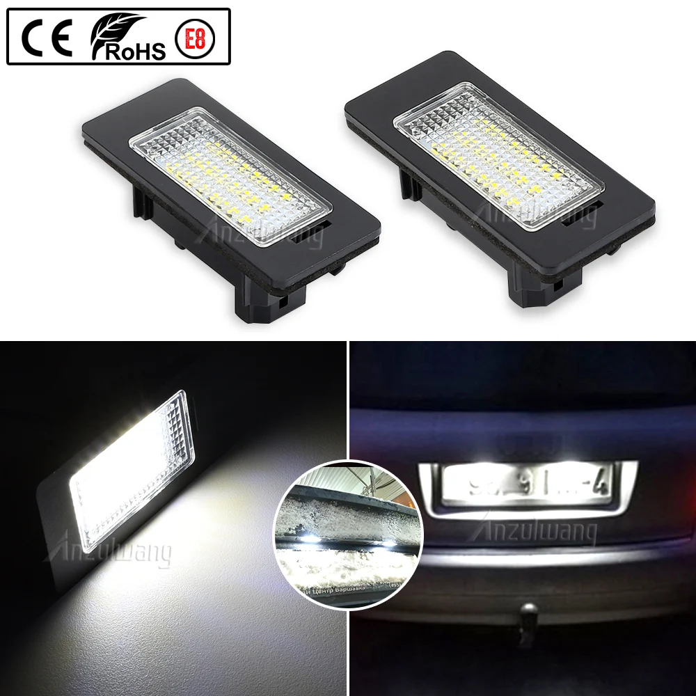 

2 PCS License Plate Light Led Number Plate Holder Lamp No Error for Audi A1 A4 B8 A5/S5 2D A5 5D A6/S6 A7 5D Q5 TT TTS RS5 TTRS