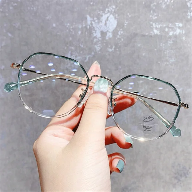 

Finished Myopia Glasse Women With Minus Degree Round Nearsighted Eyewear Diopter -0.5 -0.75 -1.25 -1.5 -2.0 -2.5 -3.0 to -6