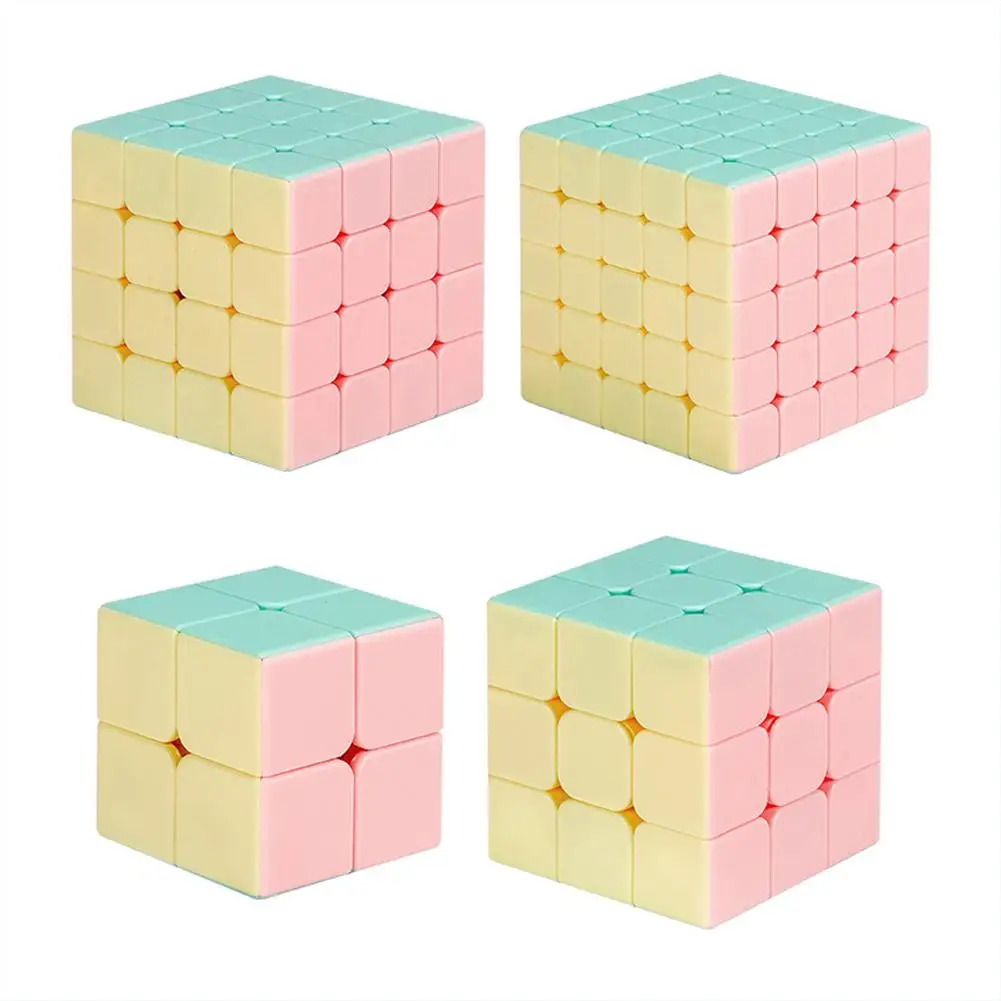 

Magic Cube Shengshou legend Stickerless Magic Cube 5x5x5/4*4x4/3x3x3/2x2x2 Cubing Classroom Macaron Speed Cube toy