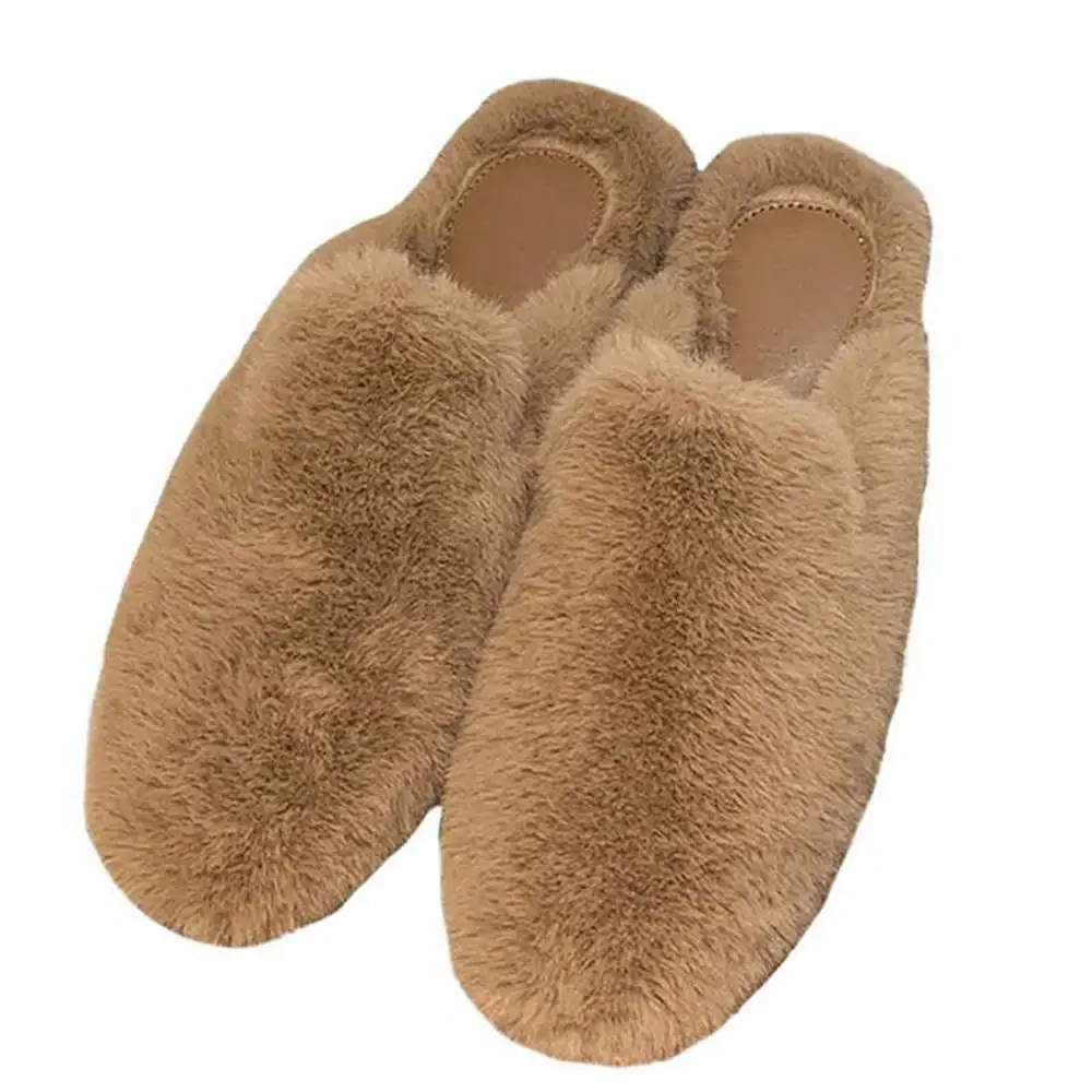 

Ele-choices Winter Slippers Women/Men Fluffy/Luxury Warm Non-Slip Flat Closed Toe Slip-on Plush Slippers Indoor House/for Men