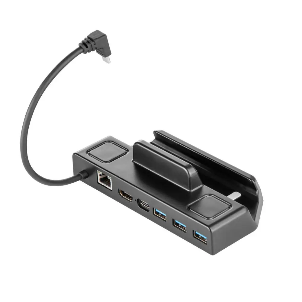 

Docking Station Tv/display Connection 6 In 1 Usb 3.0 Type-c Charger 4k -compatible For Steam Deck Hub Holder Tv Base Stand