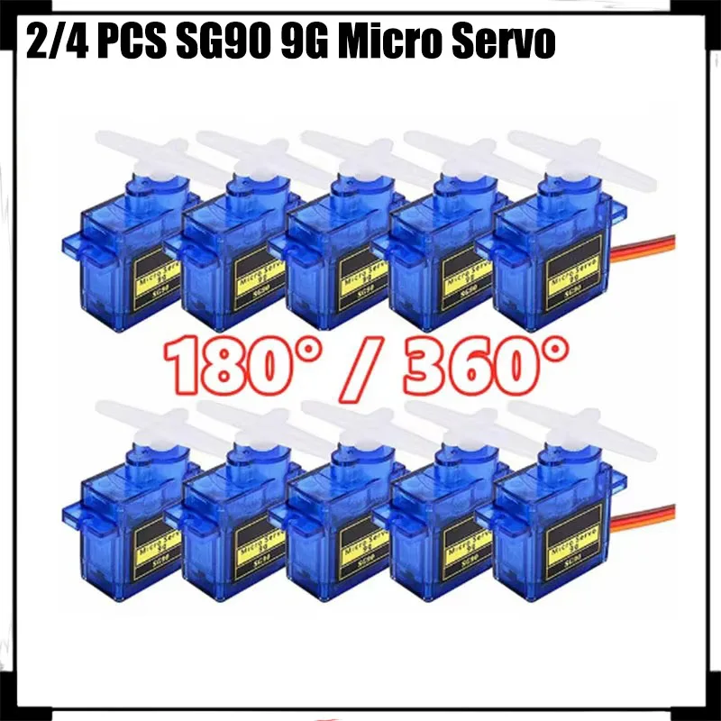 2/4 шт. SG90 9G микро серводвигатель управления для RC робот-манипулятор игрушечный