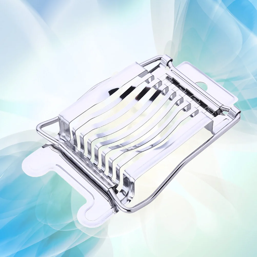 

Durable Stainless Steel Egg Slicer with Stainless Steel Cutting Wires Multifunctional Boiled Egg Food Slicer