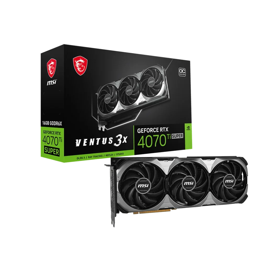 2024 Новый RTX 4070 Ti SUPER 16G VENTUS 3X OC Герметичный пакет Игровые видеокарты Игровой ПК Super