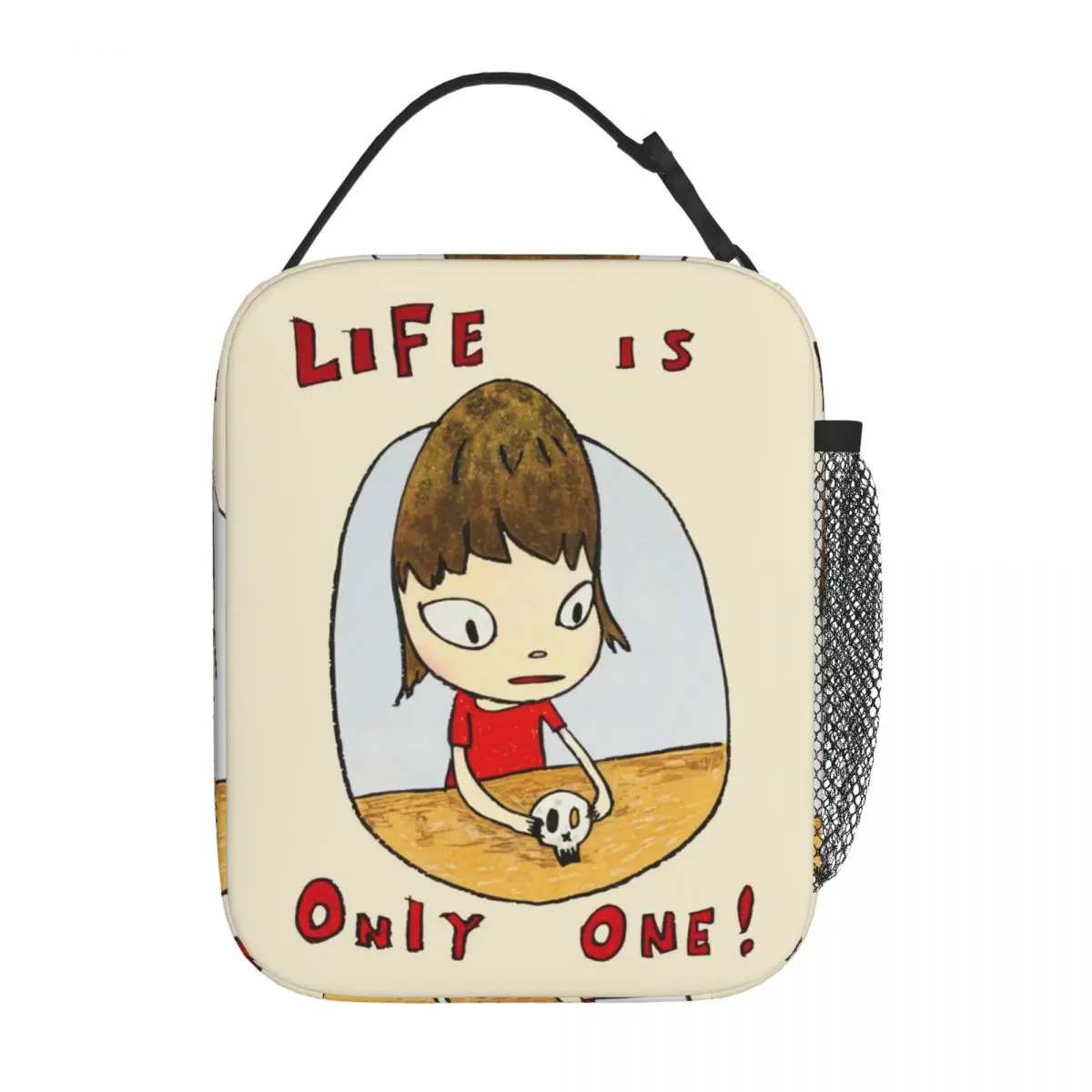 

Yoshitomo Nara Art Thermal Insulated Lunch Bag School Portable Bag for Lunch Cooler Thermal Food Box