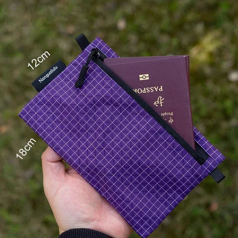 Кошелек-держатель для паспорта, 11 г, сверхлегкий водонепроницаемый чехол для карт для кемпинга на открытом воздухе, сумка для денег