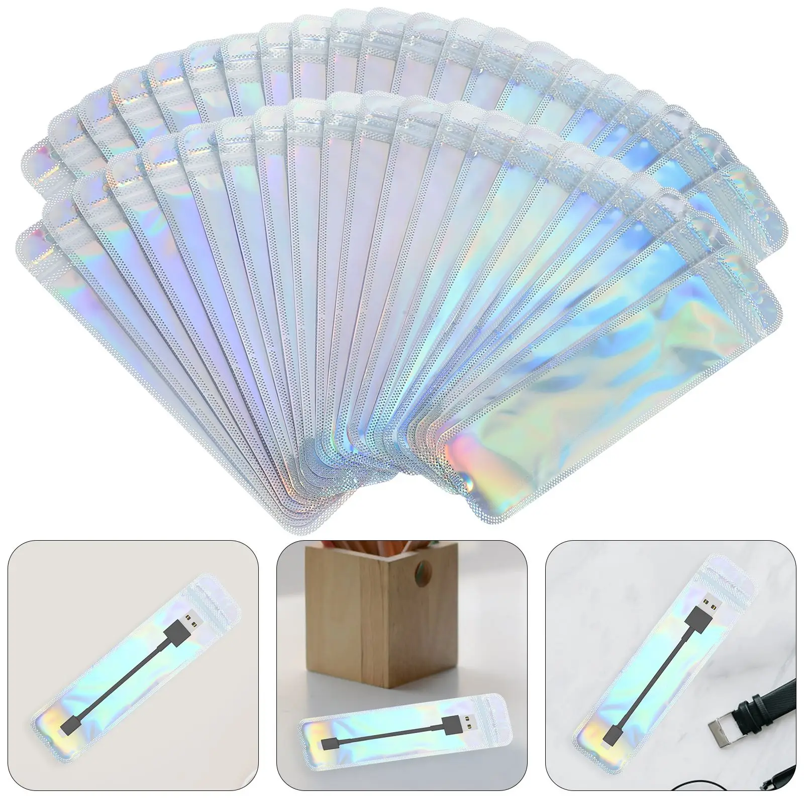 100 шт. длинная упаковочная сумка для образцов деловая НОВАЯ маленькая упаковка