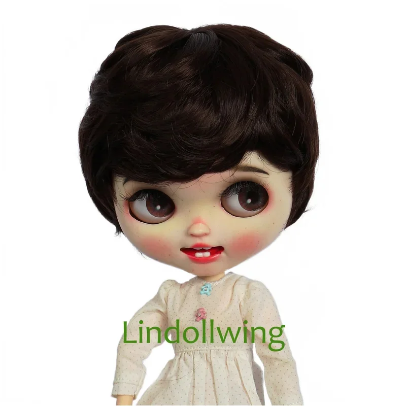 Фото Короткий кудрявый парик Blyth Qbaby Amydoll, 9-10 дюймов, коллекция Short Curly №2