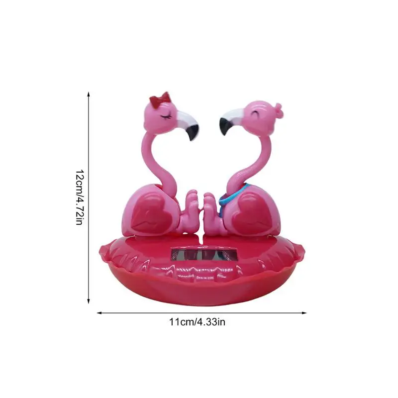 Солнечная батарея Танцующий Фламинго Приборная панель Пупс Игрушки автомобиля